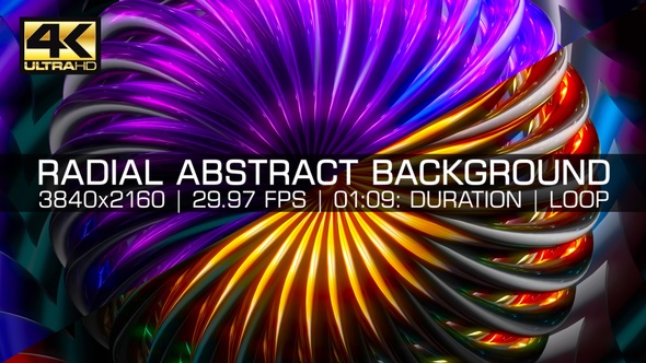 Radial Abstract Background Loop Ultra HD