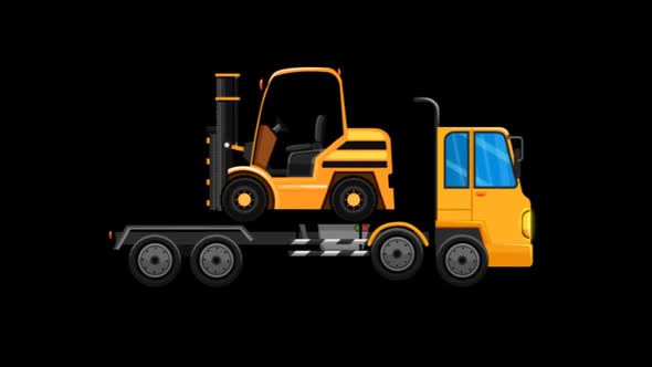 Carrier Truck with Forklift