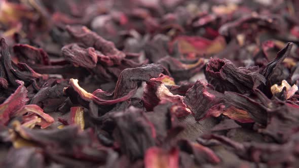 Hibiscus red dry herbal flower tea petals