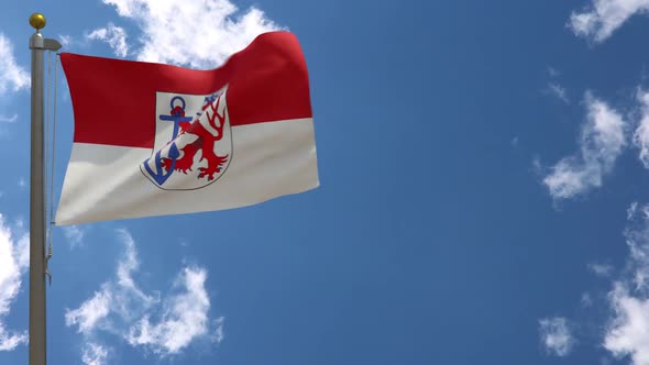 Duesseldorf Dsseldorf City Flag (Germany) On Flagpole