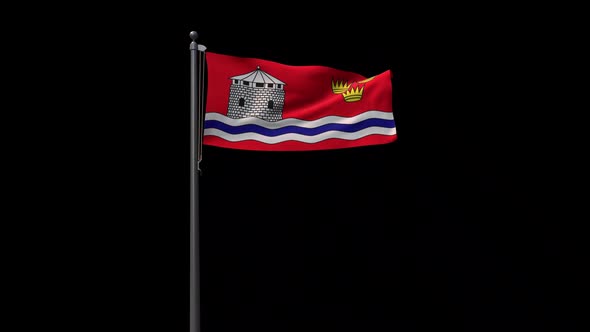 Kingston City Flag With Alpha 2 K