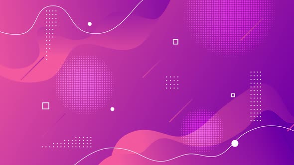 Abstract geometric shapes loop animation. Modern purple background, seamless motion design