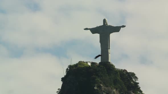 Static footage of Christ the Redeemer statue