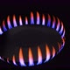Natural gas stove being turned off. Termination of gas supply, economy, sanctions concept. - VideoHive Item for Sale