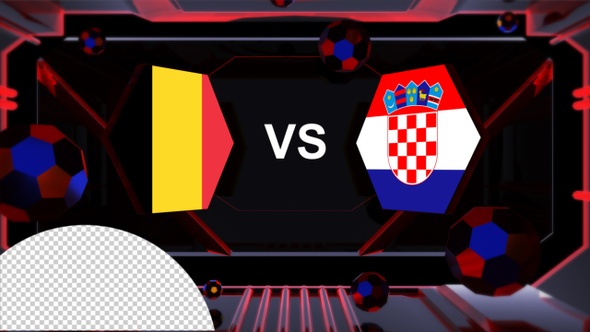 Belgium Vs Croatia Football World Cup Qatar 2022 Vs Card Transition