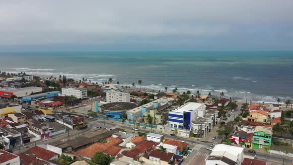 Coastal city of Itanhaem south beach of Sao Paulo state.