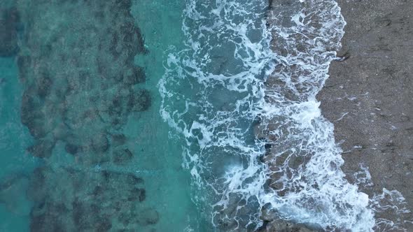 Sea Texture  Aerial View 4 K