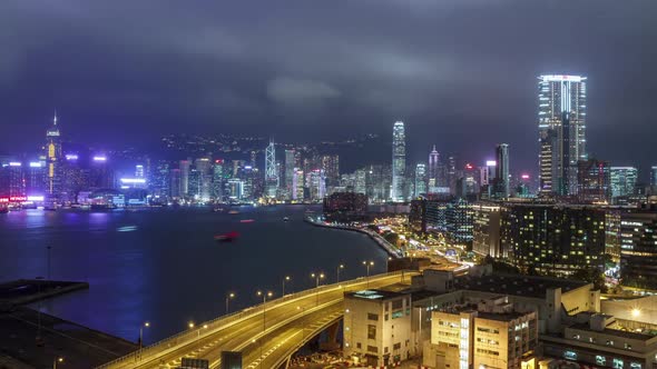 Hong Kong at Night Time Lapse