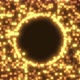 Frame made of golden luminous particles - VideoHive Item for Sale