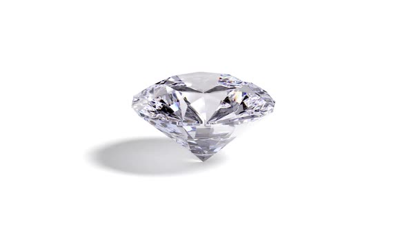 Blank sparkle diamond jewel mockup stand, looped rotation