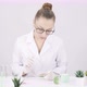 Healthcare Expert Testing New Plantbased Ingredients for Destressing Cream - VideoHive Item for Sale