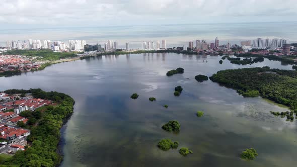 Sao Luis Maranhao at Northeast Brazil. Landmark of historic city.