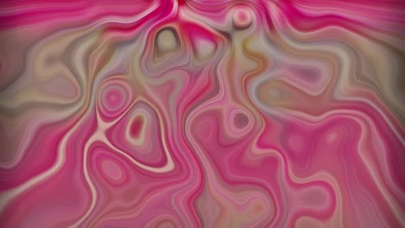 Pink color trendy wavy background. Abstract water liquid animation