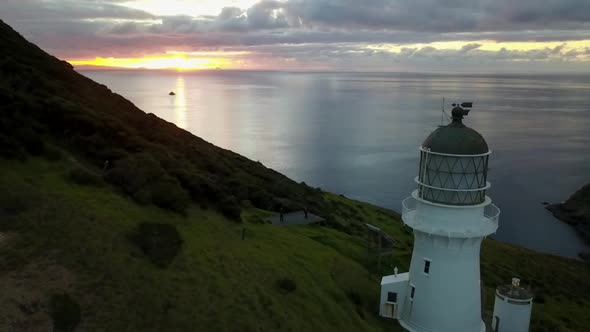 Lighthouse during sunset