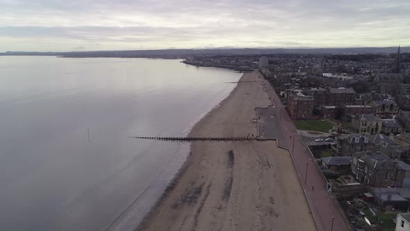 Flying high over portobello beach