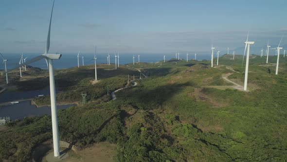 Solar Farm with Windmills