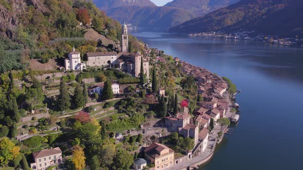 Morcote a Municipality of Switzerland on the Shores of Lake Lugano