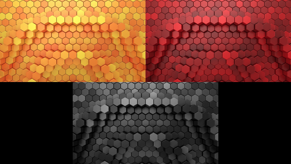 Hexagons Form A Wave