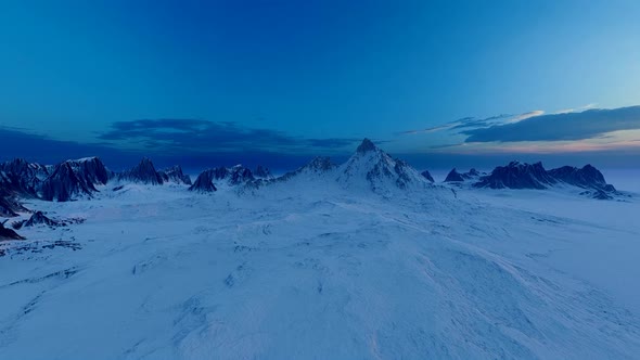 Mountain range panorama