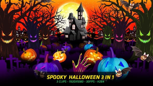 Spooky Halloween 3 in 1