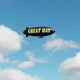 Generic Blimp Flying Across Blue Sky - VideoHive Item for Sale