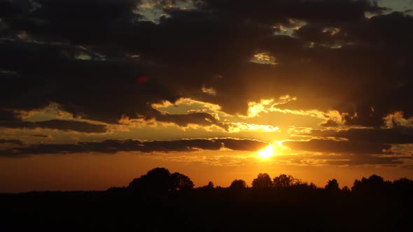 Amazing  sunset time lapse