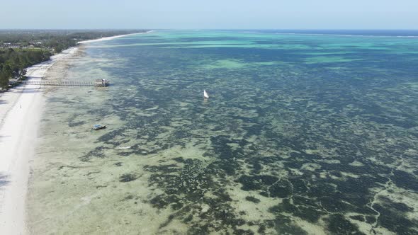 Zanzibar Tanzania  Aerial View of the Indian Ocean