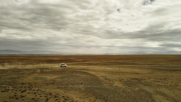 Offroad Driving in a Desert Area