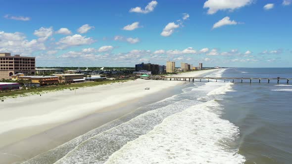 Aerial drone footage Jacksonville Florida USA