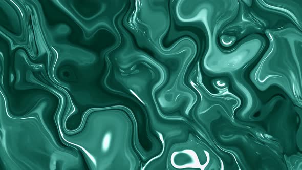 Abstract Cyan Silky Wavy Liquid Animated Background