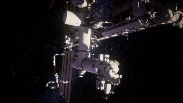 International Space Station in Outer Space