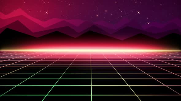 Retro Futuristic Background