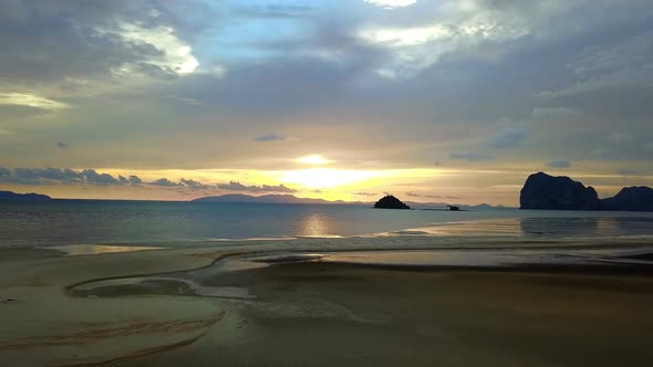 Pak meng Beach in Sikao District Trang Province, Thailand