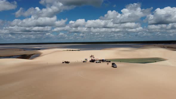 Jericoacoara Brazil. Tropical scenery for vacation travel. Northeast Brazil.