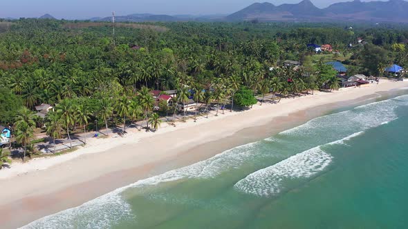 Running Bull Beach or Hat Thung Wua Laen in Chumphon Thailand