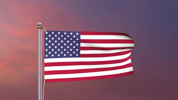 United States Of America Flag 4k