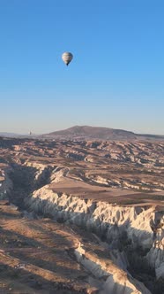 Cappadocia Turkey  Vertical Video of Balloon Launch