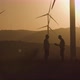 Two Engineers Made a Deal at Sunset, Shaking Hands - VideoHive Item for Sale