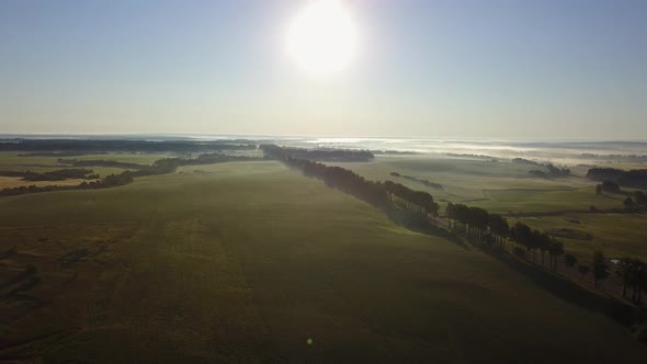 Road And Sunrise 