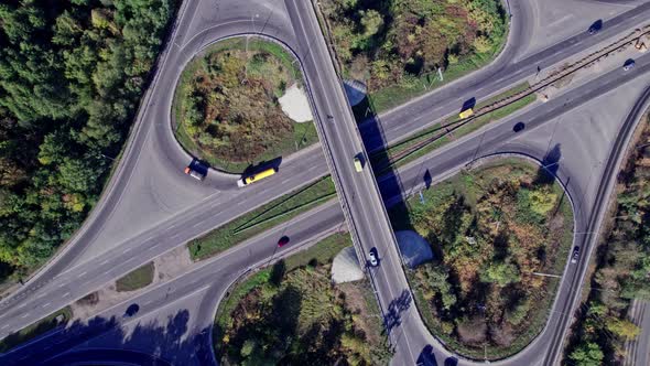 Highway Intersection From the Air