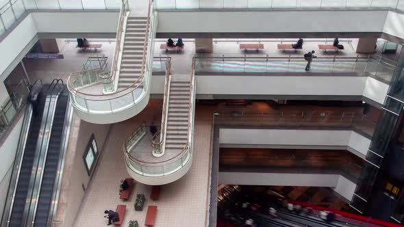 Timelapse Tokyo Shopping Center with Walking Visitors