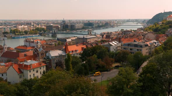 Buda Castle and Danube, Budapest, Hungary