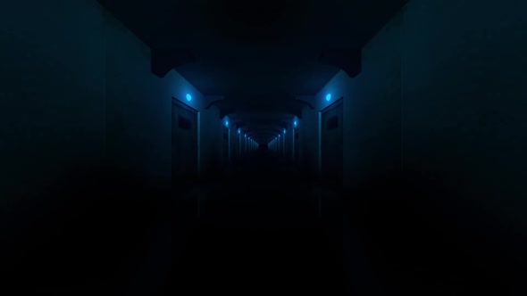 3 Flicker Light Prison Corridors