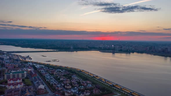 City Timelapse, Clouds Moving, Russia