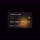 Neutral Credit Card on Black Transparent Background Rendered with the Glassmorphism Effect - VideoHive Item for Sale