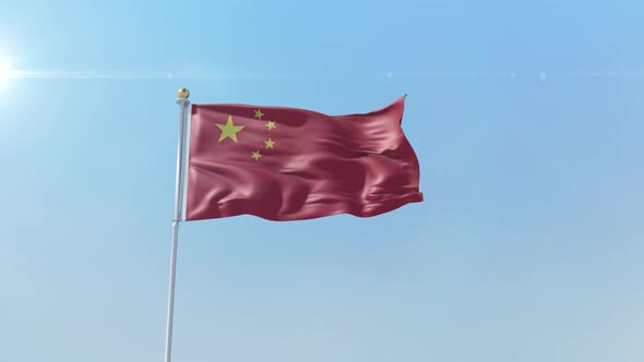 China Flag  alt
