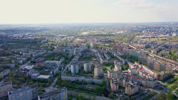 Wroclaw Panorama Aerial View