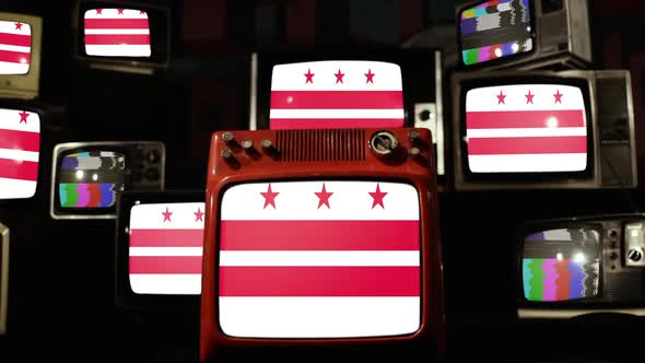 Flag of Washington, D.C. on Retro Televisions.