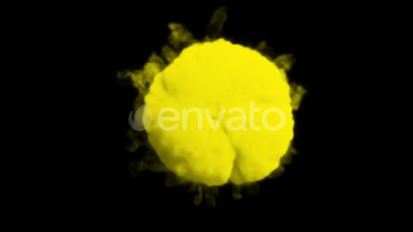 Yellow Smooth Smoke Explosion