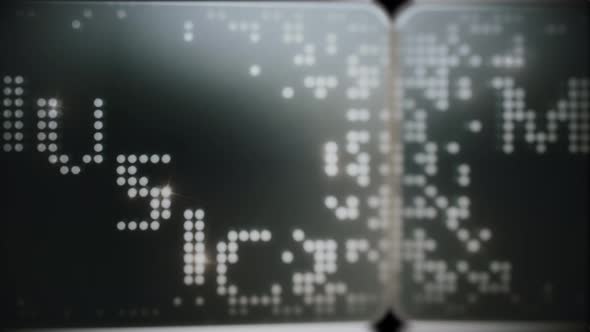 90's Style LED Screen Music Intro Animation Smooth Camera Pan alt